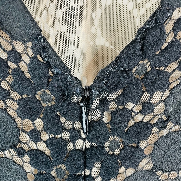 Va VA Voom Crochet Evening Party Romper Size M - Picture 4 of 14